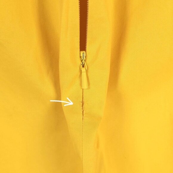 MaxMara ITALY MADE Faux Wrap Dress Vneck Short Sleeve Split Leg Cotton‎ Size 10 - Picture 10 of 12